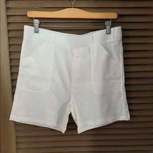 White Tailored Shorts